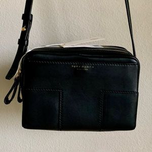 Tory Burch Block-T double zip crossbody bag